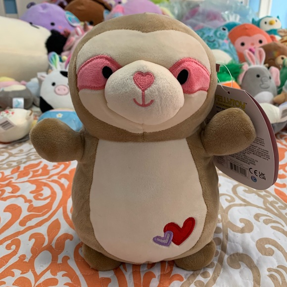sloth hug me squishmallow